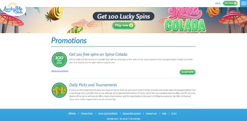 Online Casino Lucky Me Slots Promotionen