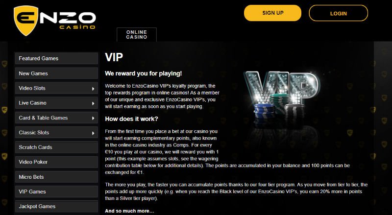 Enzo Casino Up To 1500 Welcome Bonus Vegasmaster
